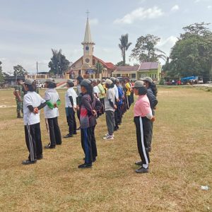 LATIHAN PESERTA PASKIBRA KECAMATAN