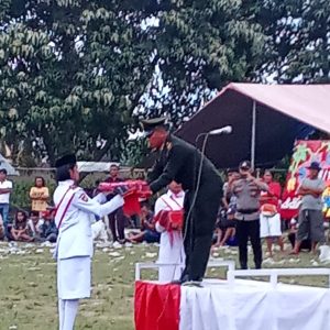 UPACARA PENURUNAN BENDERA, TERIMA KASIH PASKIBRA KECAMATAN