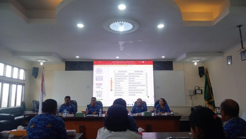 ASISTEN II PEMKAB TOBA, PIMPIN RAPAT KOORDINASI EVALUASI DAN PEMANTAUAN PENYERAPAN ANGGARAN TAHUN 2024