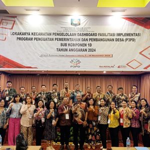 LOKAKARYA KECAMATAN PENGELOLAAN DASHBOARD FASILITASI IMPLEMENTASI PROGRAM PENGUATAN PEMERINTAHAN DAN PEMBANGUNAN DESA (P3PD) SUB KOMPONEN 1D TAHUN ANGGARAN 2024