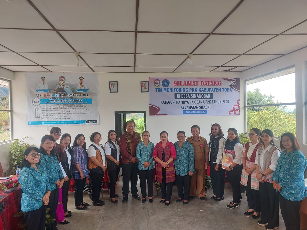 MONITORING PKK KABUPATEN TOBA DI DESA BINAAN KECAMATAN SILAEN, DESA SIMANOBAK