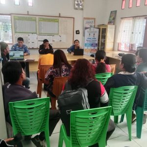 Rapat Sosialisasi untuk percepatan Dana Desa di Kecamatan Silaen.