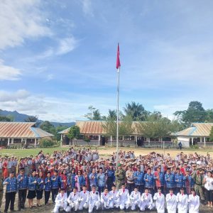 Acara Upacara Hari Kebangkitan Nasional yang ke 118 di Kecamatan Silaen.