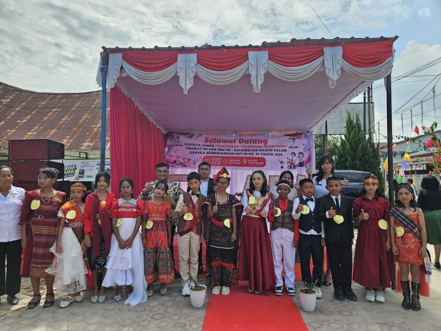 Lomba bernyanyi tingkat SD dan SMP se-Kecamatan Silaen dalam memeriahkan HUT RI ke-81 Tahun 2026.