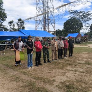 Lomba gerak jalan Kecamatan Silaen dalam rangka HUT RI ke-81.