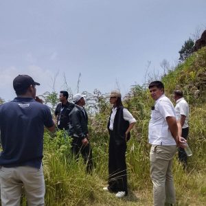 Survey lokasi utk rencana pemasangan tower Telkom di desa Sibide. Rabu, 16 September 2026.